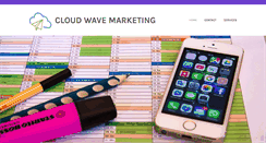 Desktop Screenshot of cloudwavemarketing.com