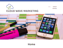 Tablet Screenshot of cloudwavemarketing.com